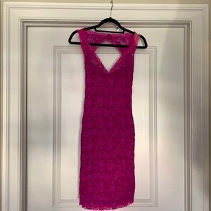 Victoria’s Secret Moda Int’l magenta lace dress